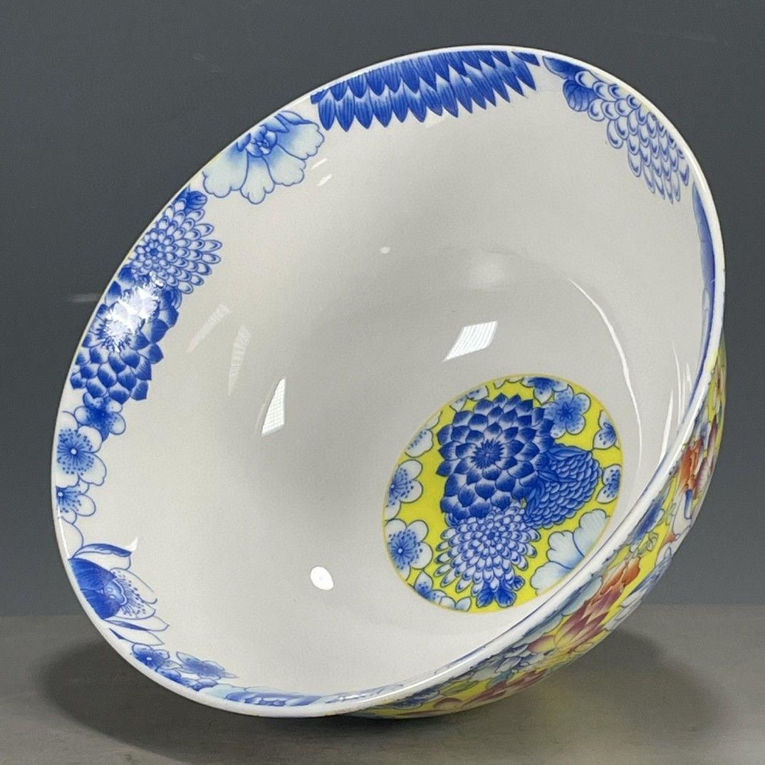 黄地琺瑯彩賞瓶 装飾品 花瓶 収集品 美品 景徳鎮 陶磁器 工芸品 美術品 置物 黄地琺瑯彩花卉碗 景徳鎮 陶磁器 現代工芸品 美術品 置物 - メルカリ