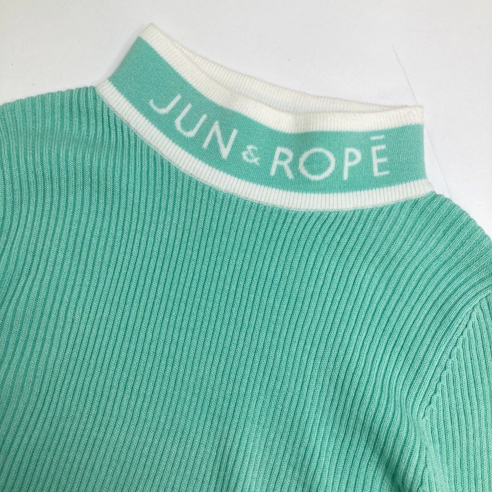 サイズ：M JUN&ROPE ジュン アンド ロペ ニット セーター グリーン系