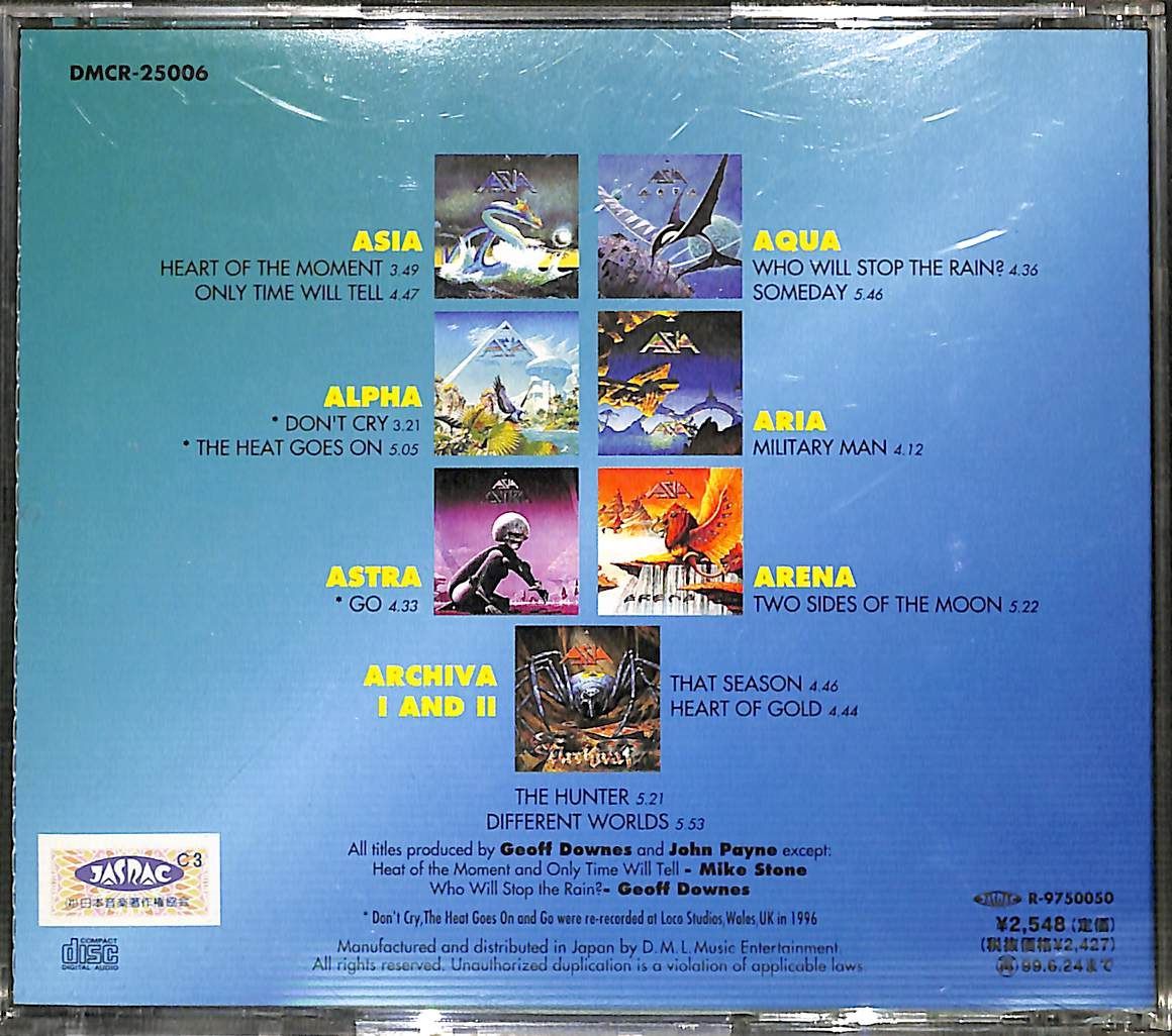 【CD】Asia The Best Of Asia 1982-1997 Anthology エイジア