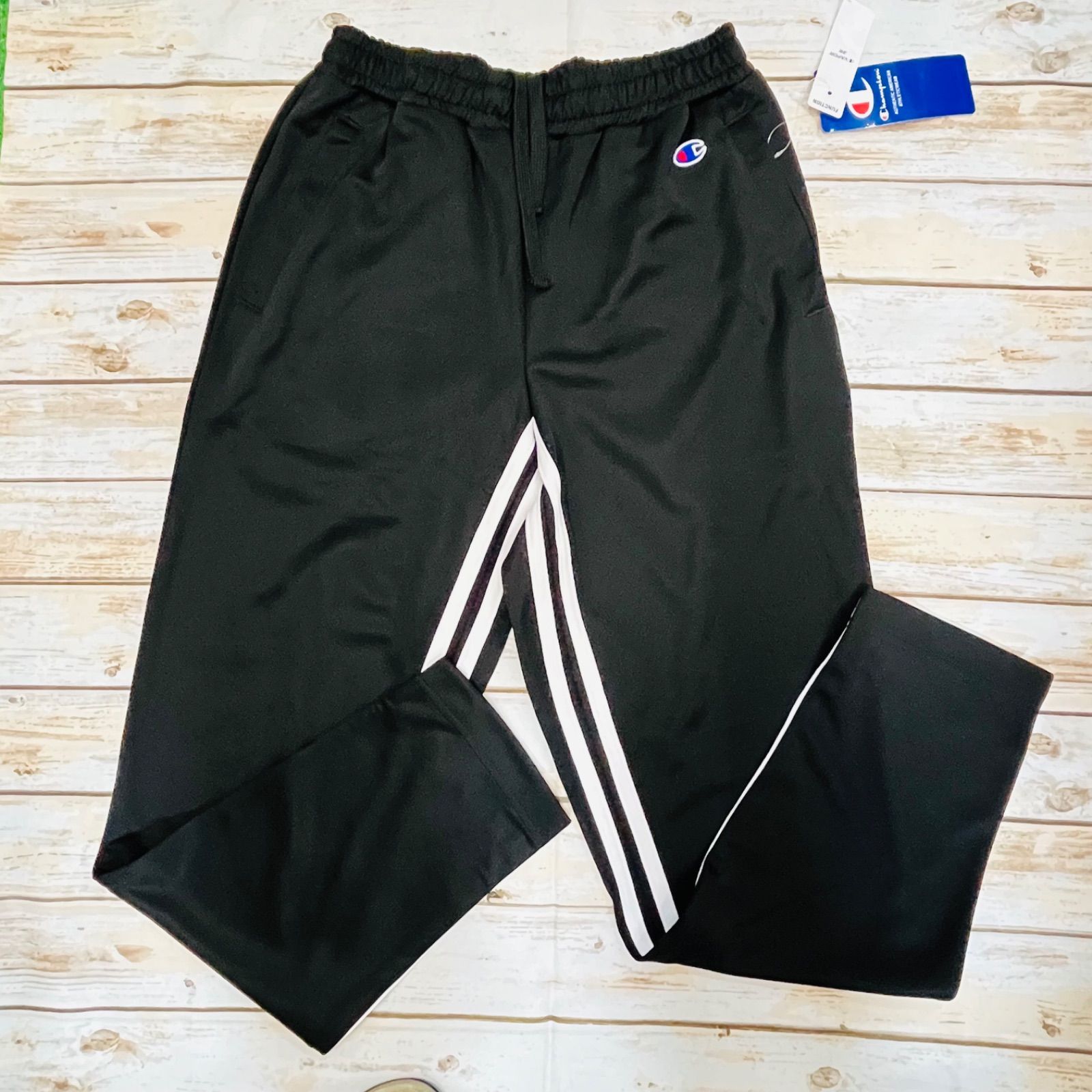 S新品CHAMPIONチャンピオンジャージトレーニングパンツチャコールグレー S新品CHAMPIONチャンピオンジャージトレーニングドライパンツ紺