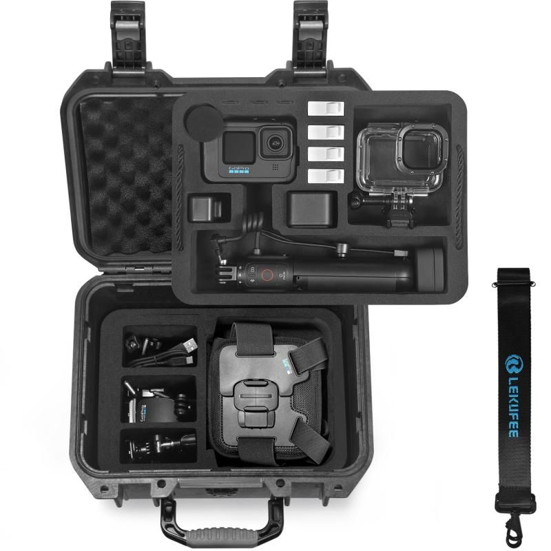 Lekufee Gopro Hero 12 防水ハードケース - Gopro Hero 13 Gopro Hero 12 Hero 11 Hero 10 Hero 9 Hero 8|Gopro Vol