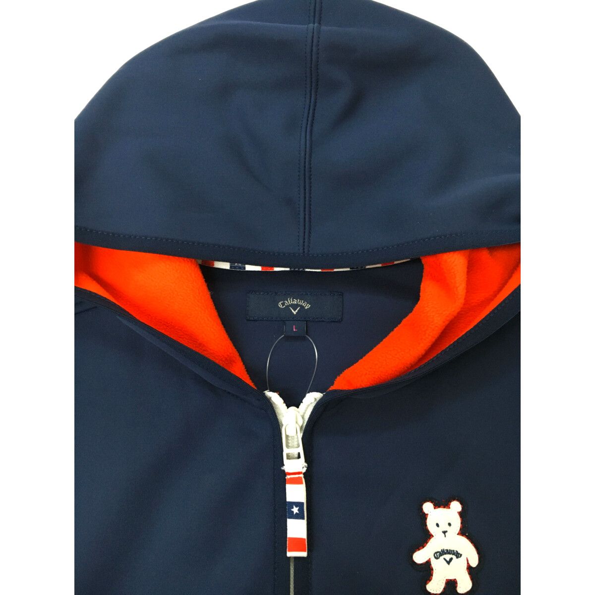 Callaway - coco 中古 キャロウェイ Callaway レディース パーカー L 紺 ネイビー 星プリント 軽量 裏起毛 中古 レディース キャロウェイ Callaway パーカー L 紺 ネイビー