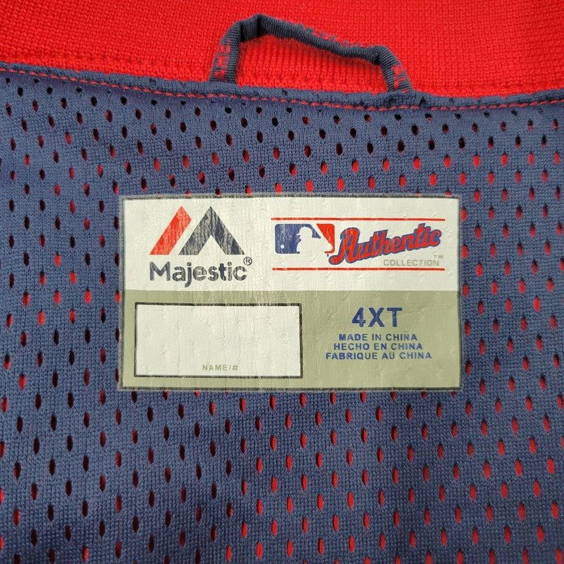 MLB Cardinals Majestic ハーフジップジャケット　美品 MLB Cardinals Majestic ハーフジップジャケット
