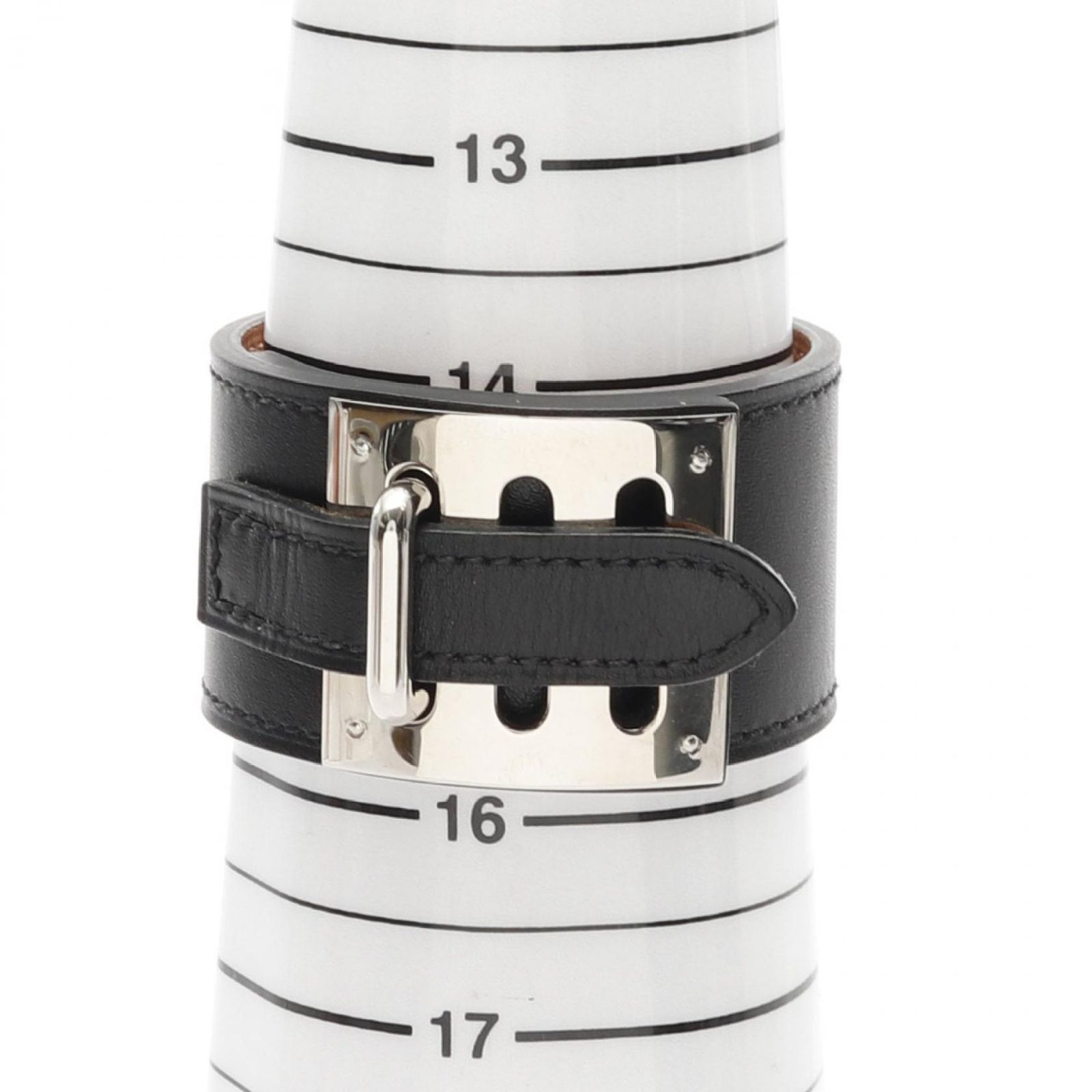 HERMES ブラックレザー バングル　ネックレス エルメス HERMES バングル インテンス ブラック レザー