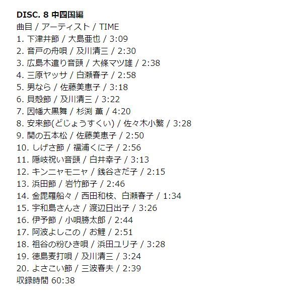 新品】にっぽん民謡玉手箱 CD11枚組 全220曲 別冊歌詞ブックレット