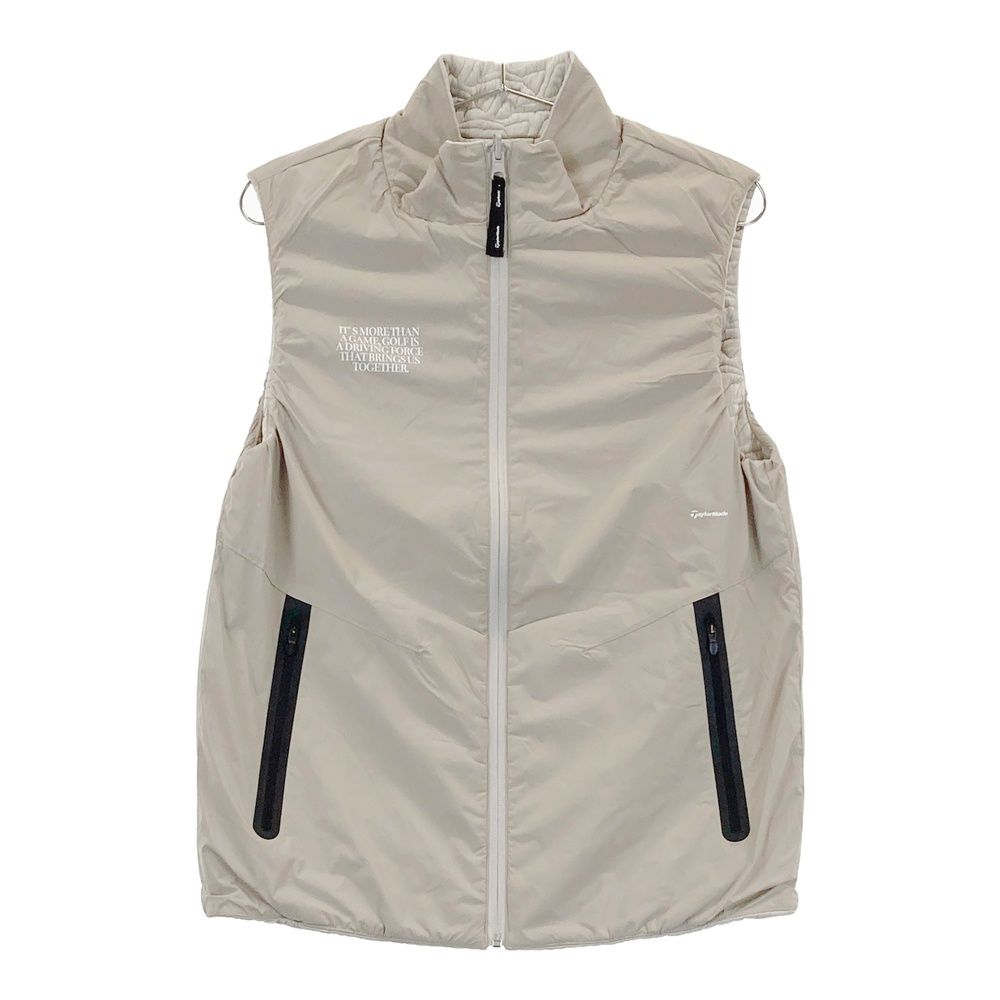 サイズ XS TAYLOR MADE テーラーメイド ×UNITED ARROWS 2025年モデル リバーシブル ジップベスト ベージュ系 240101528529 ゴルフウェア メンズ ストスト