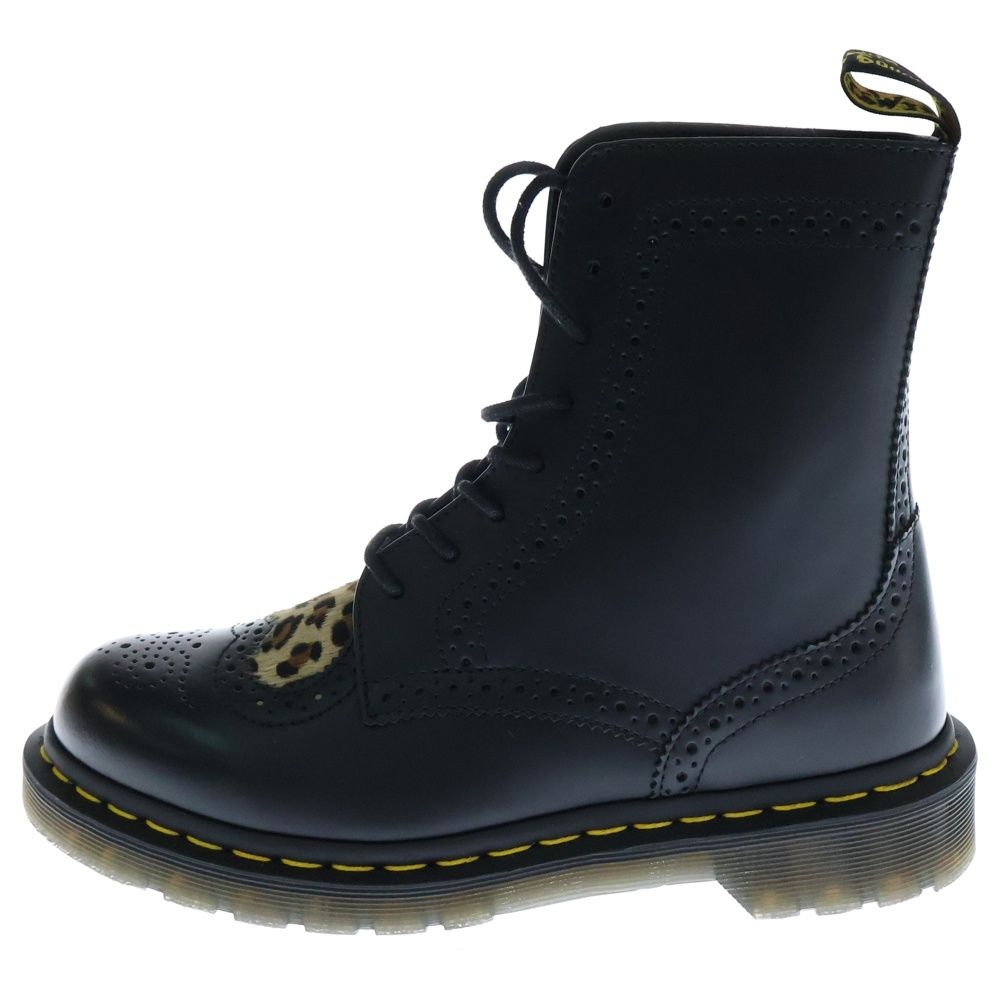 Dr.Martens ドクターマーチン BENTLEY II HRT BLACK レオパード レースアップ ハイカットブーツ シューズ レディース 23799001 ブラック