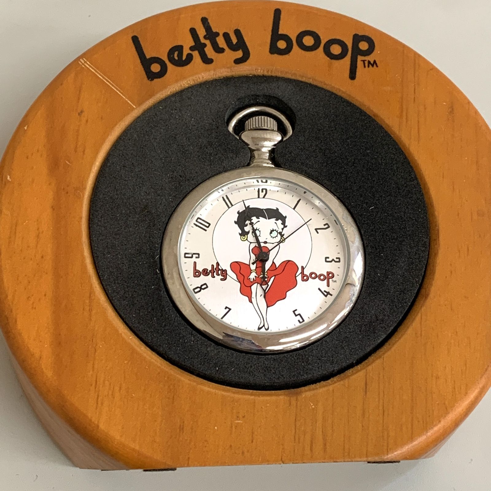 GT1【ジャンク品】FOSSIL Betty Boop ベティ・ブープ 懐中時計