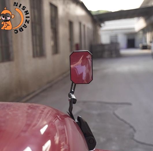 ジープ 牧馬人用 広角補助ミラー 後方視界改善 ミラーブラック 盲点対策用