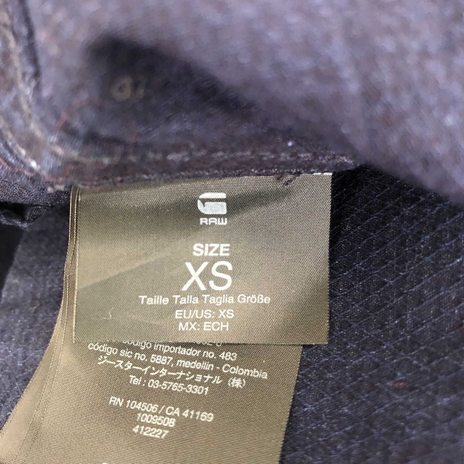 G STAR RAW】ジースターロゥ ネイビー 紺色 XS ジャケット アウター