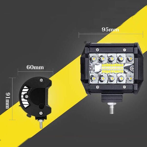 LED ワークライト 4インチ 作業灯 投光器 前照灯 新品 照明 補助灯 12V~24V兼用 トラクター ボート 農業機械 建設機械 道路照明  オートバイ 汎用SM60W-6K 60W 6500K ホワイト トラック 2個 - メルカリ