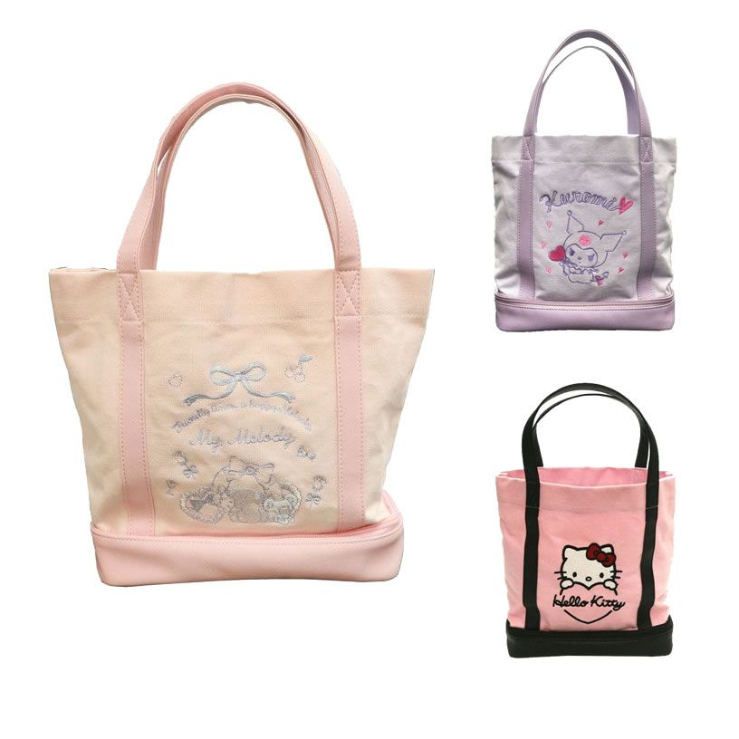 (公式)ワールドゴルフ ボストンバッグ トートバッグ サンリオ クロミ・マイメロディ・ハローキティ トートバッグ 【IR】