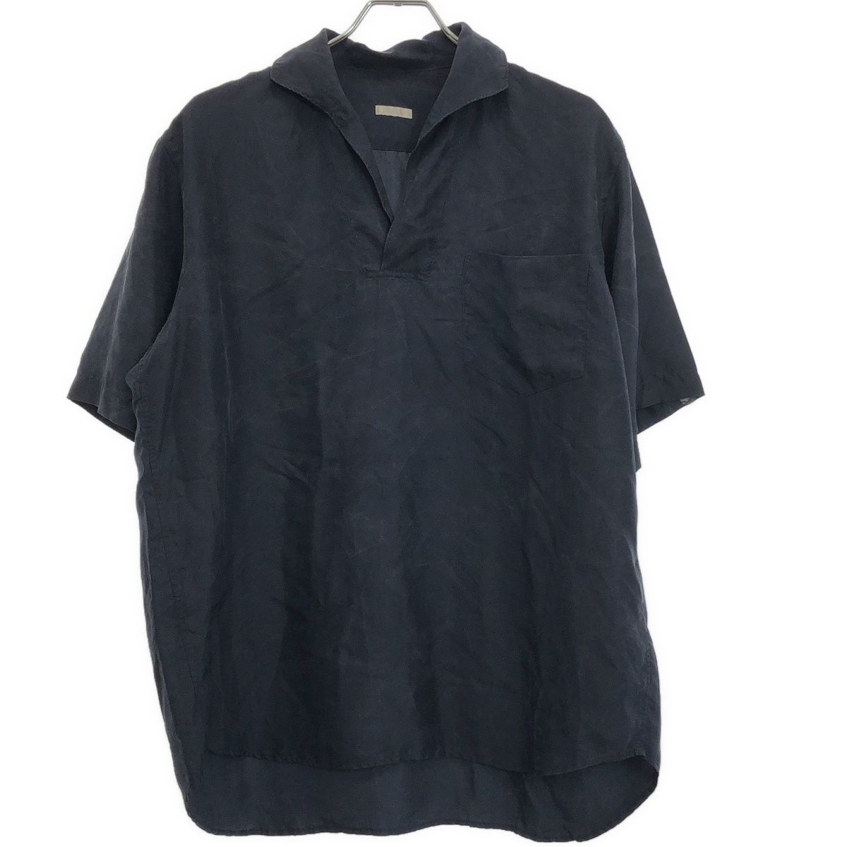 COMOLI コモリ 17SS シルクスキッパーシャツ K01-02014 ネイビー 2