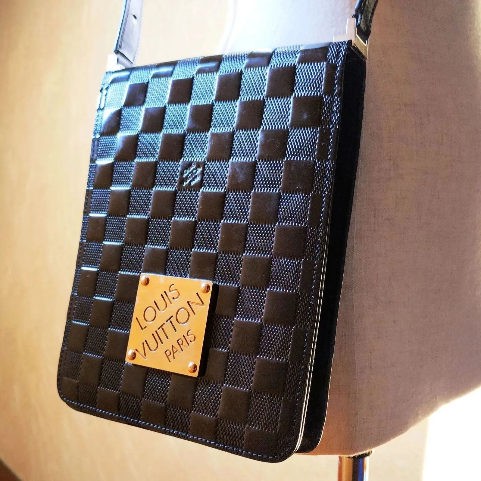 【NEW好評】LOUIS VUITTON ダミエ ヴェルニ クラブ 廃盤レア ショルダーバッグ