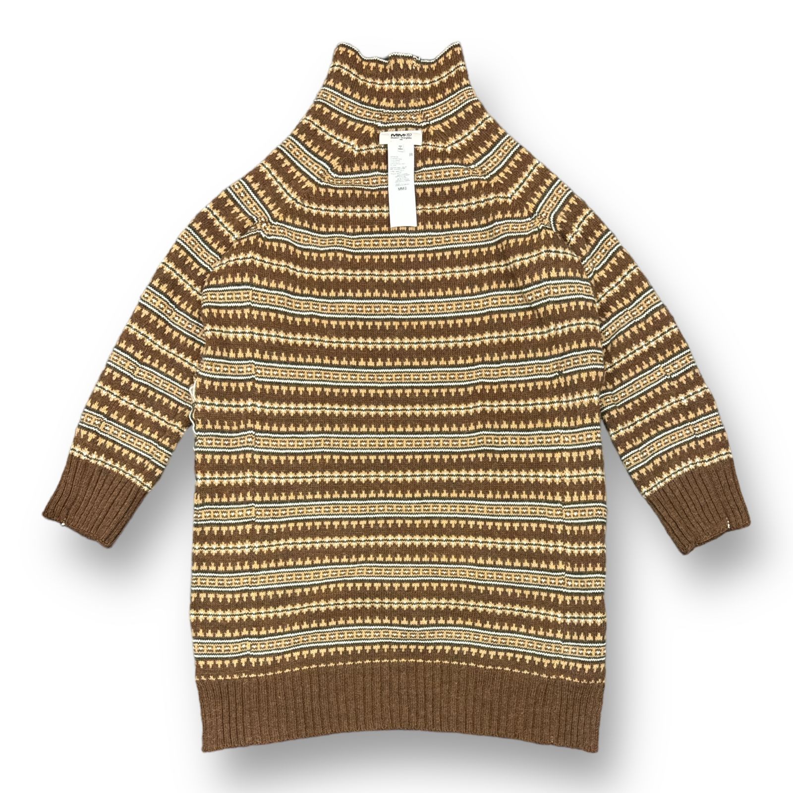 国内正規 美品 MM6 Maison Margiela 21AW Oversized Striped Sweater  オーバーサイズドストライプセーター ニット ハイネック エムエムシックス メゾンマルジェラ S62GP0046S17854 M 62382A