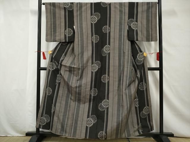 平和屋着物●小千谷紬　吉祥枝花文　正絹　逸品　未使用　CAAW7874yc 平和屋着物○小千谷紬 吉祥枝花文 正絹 逸品 未使用 CAAW7874yc 平和