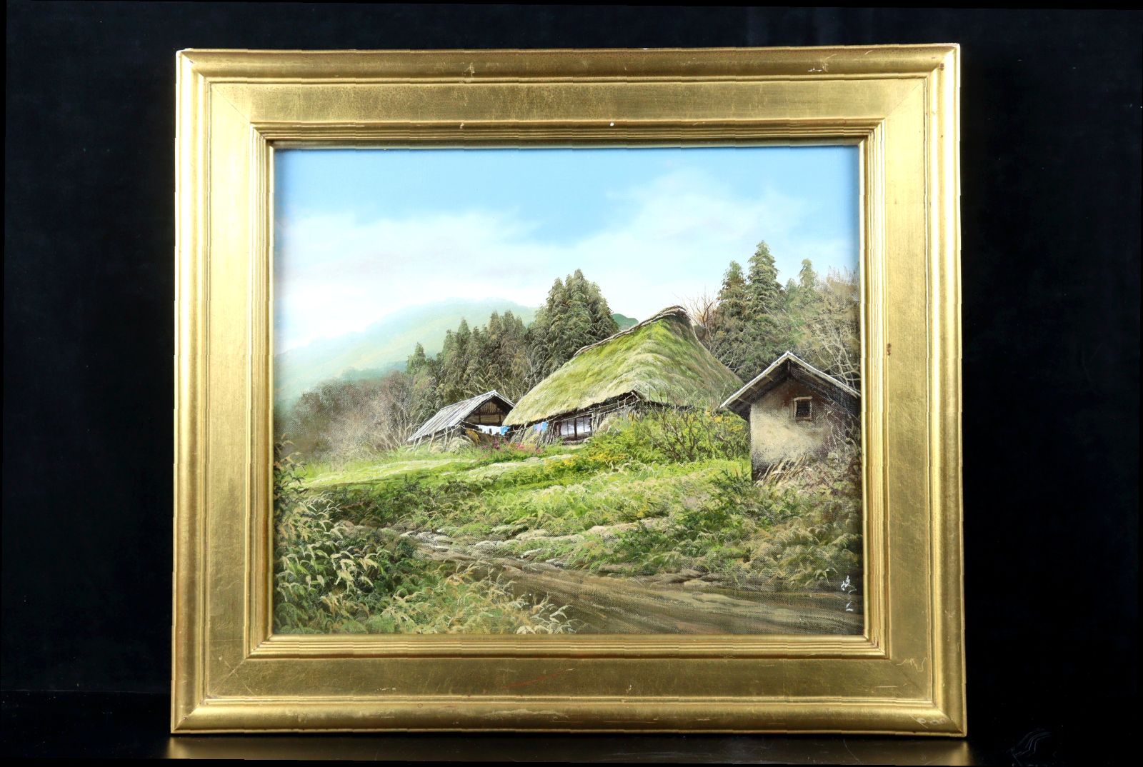 風景画 大友修一作（島根清 大友修一 石川茂男 油彩画入荷