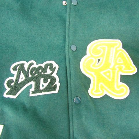 中町兄妹 justanoon スタジャン 中町兄妹のブランド JUSTANOON スタジャン グリーン LF （MFL98