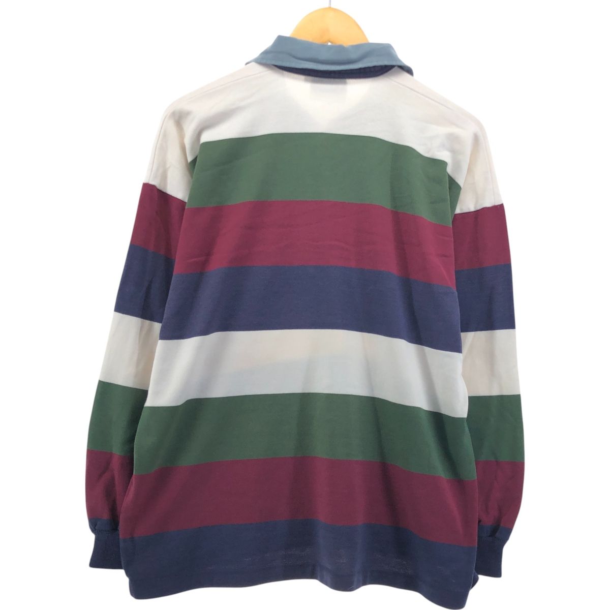 古着 90年代 カンタベリー CANTERBURY ボーダー柄 長袖 ラガーシャツ