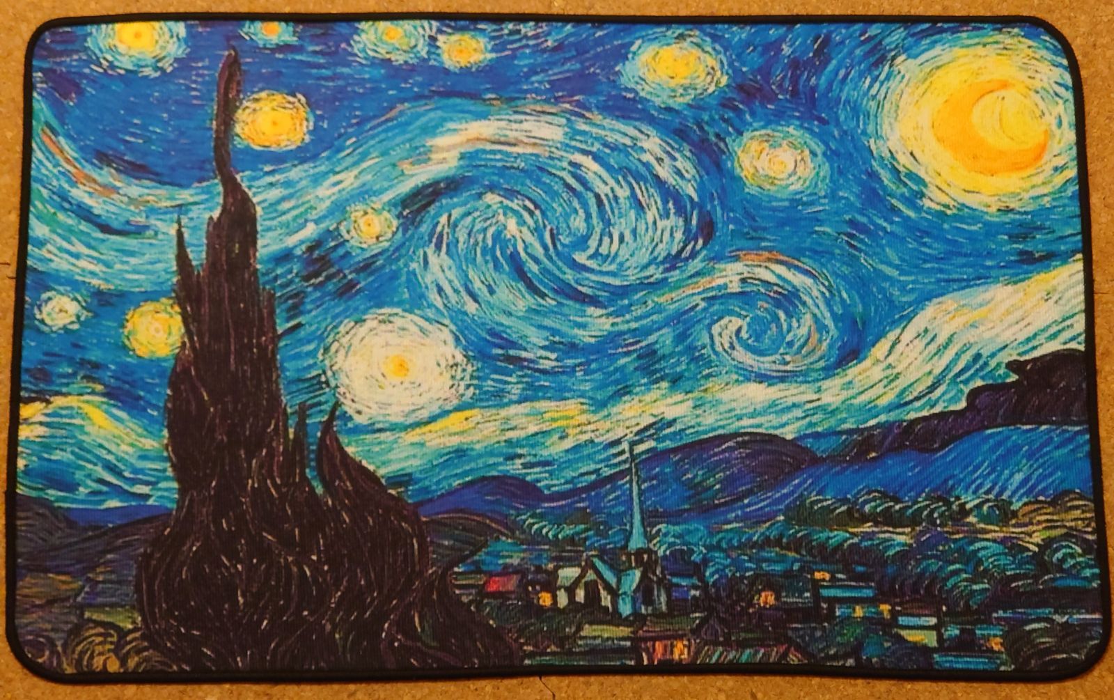 新品 星月夜 THE STARRY NIGHT ゴッホ プレイマット ハーティーあさひや on X: 