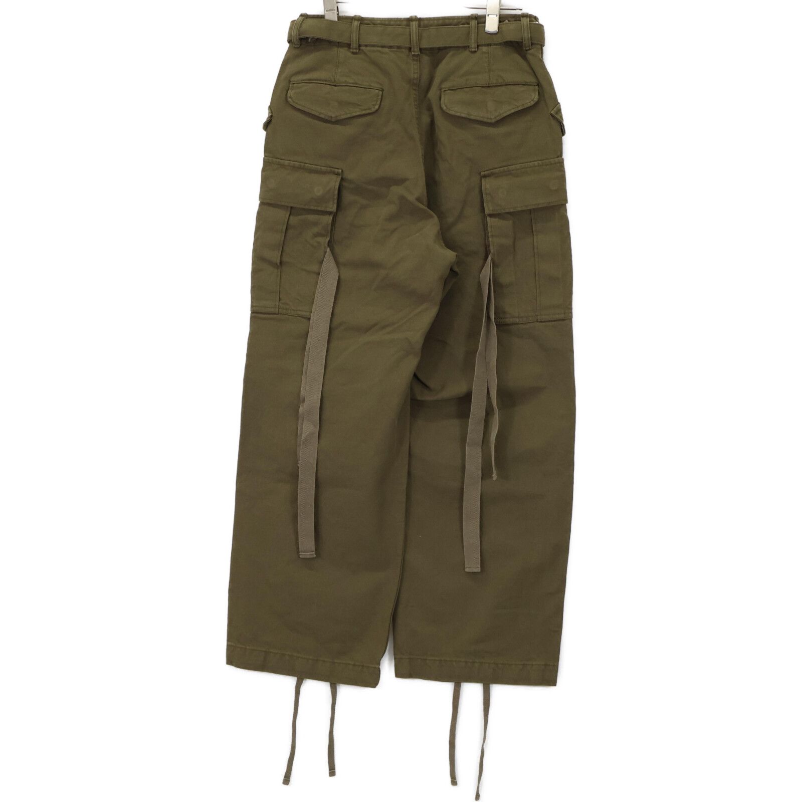 sacai サカイ ベルテッドカーゴパンツ sacai / サカイ | 2023AW Matte Taffeta Pants ベルテッド