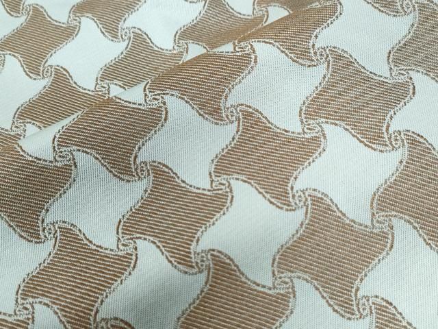 平和屋着物▽上質な紬 単衣 市松文様 正絹 逸品 AABB7736jh