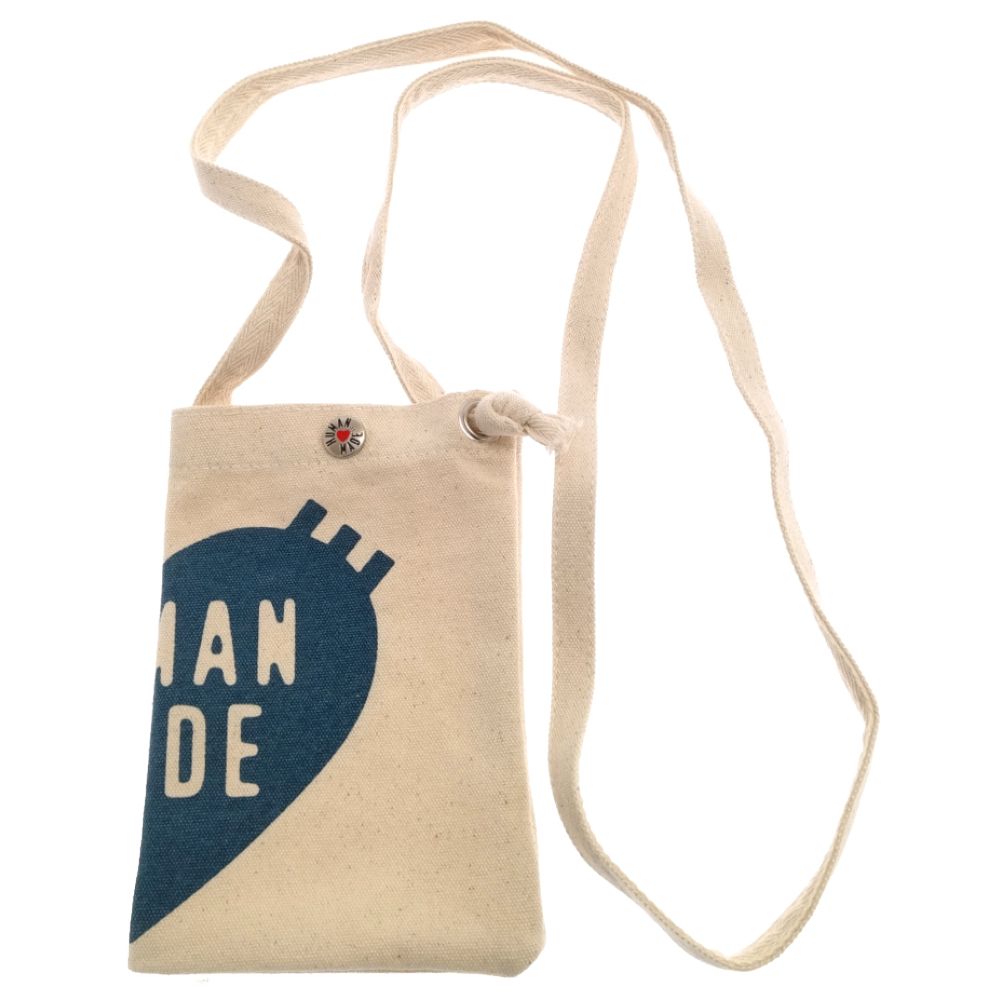 開催中 HUMAN MADE (ヒューマンメイド) Logo Print Mini Shoulder Bag ロゴプリントミニショルダーバッグ  ホワイト 7392円 バッグ
