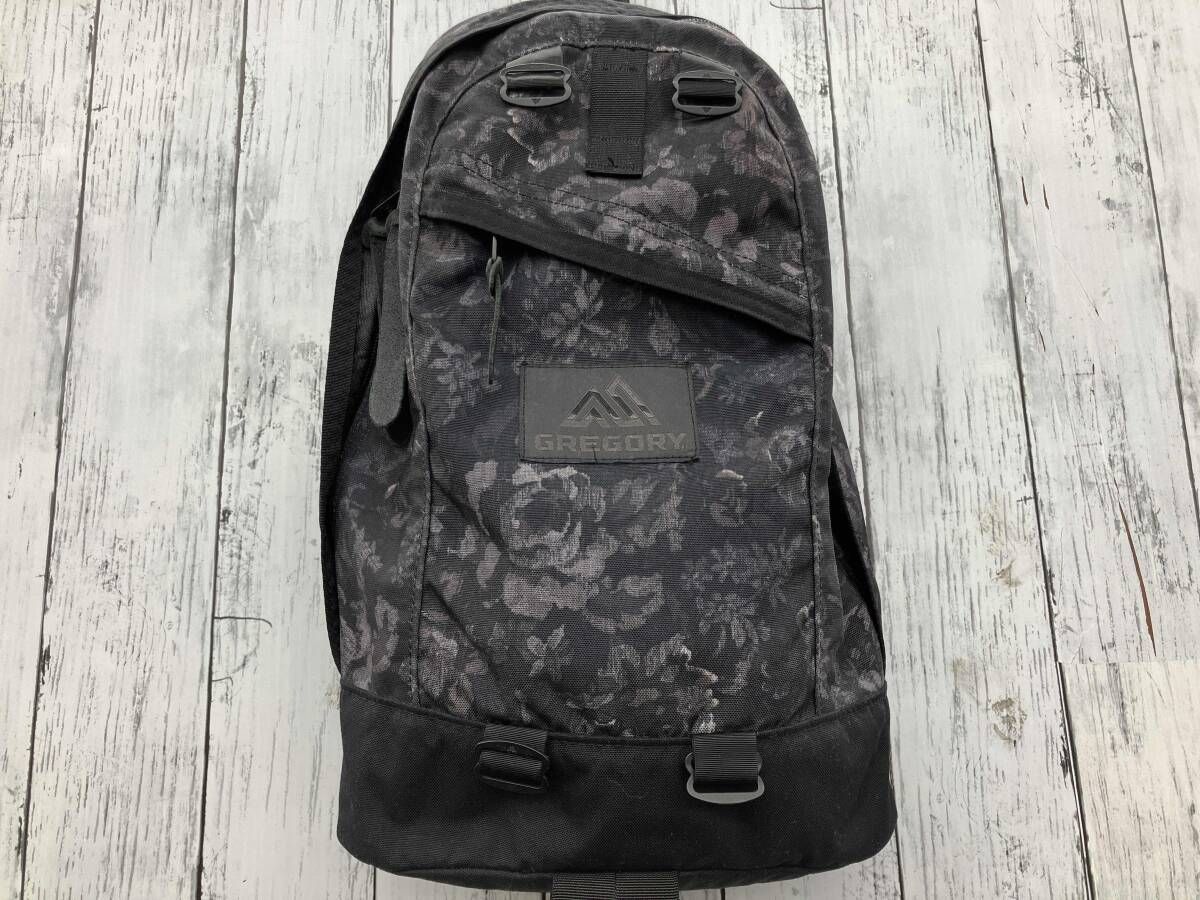 GREGORY グレゴリー 花柄 リュック グレーGRE1464927535