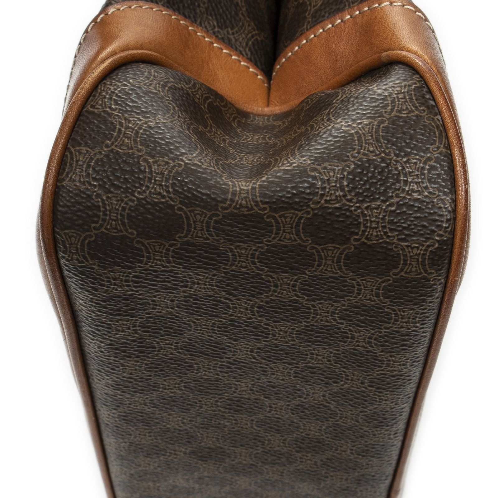 美品】セリーヌ ハンドバッグ マカダム ゴールド金具 ロゴ レディース