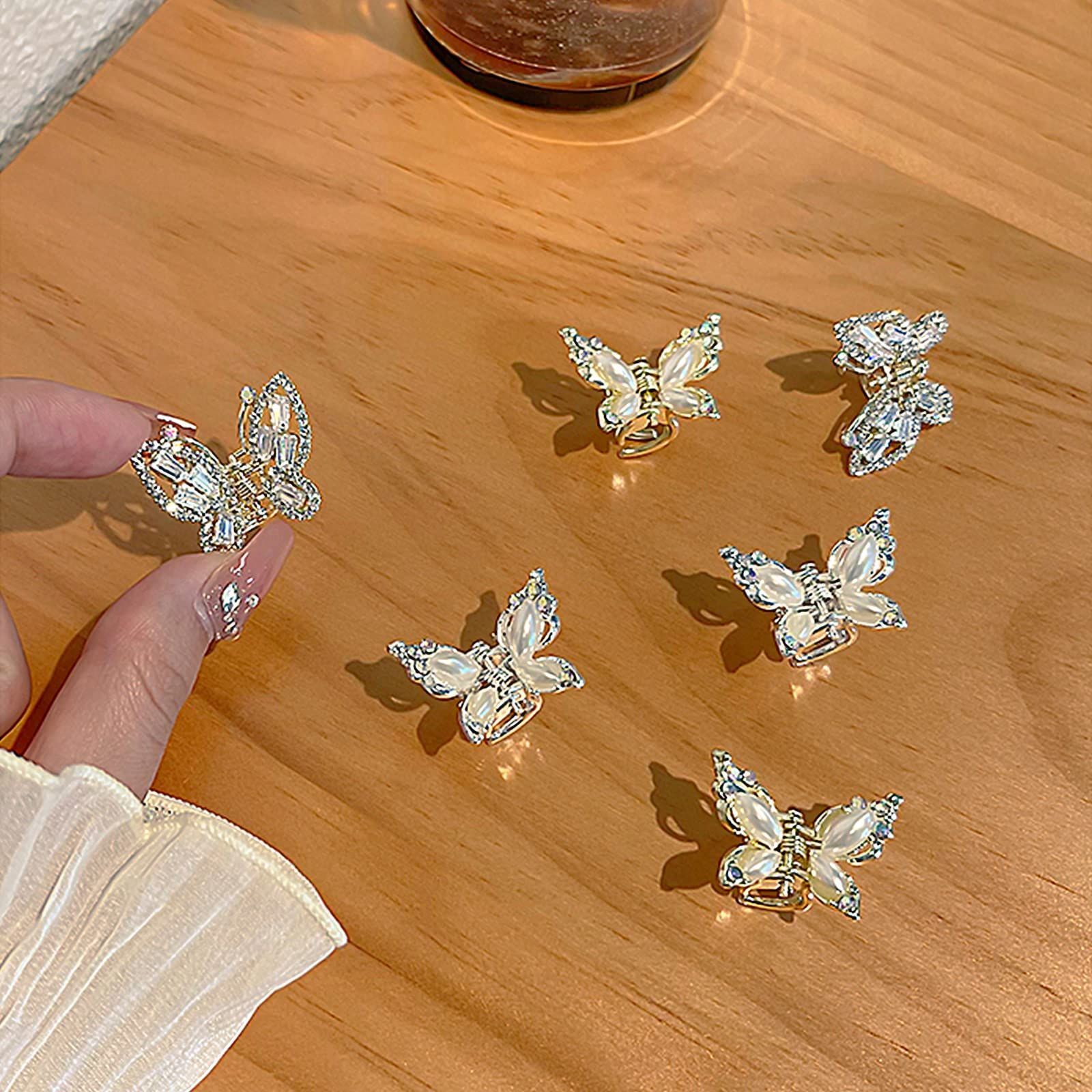バンズクリップ　バンス　ヘアクリップ　　セット　新品　ヘアアクセサリー　ヘアピン 数量限定】ヘアアクセサリー 蝶々 可愛い 髪飾り 前髪クリップ
