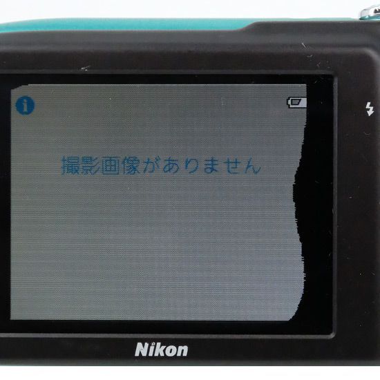 [bn:1] Nikon製　デジカメ COOLPIX S3300　グリーン/1600万画素　液晶画面いたみ