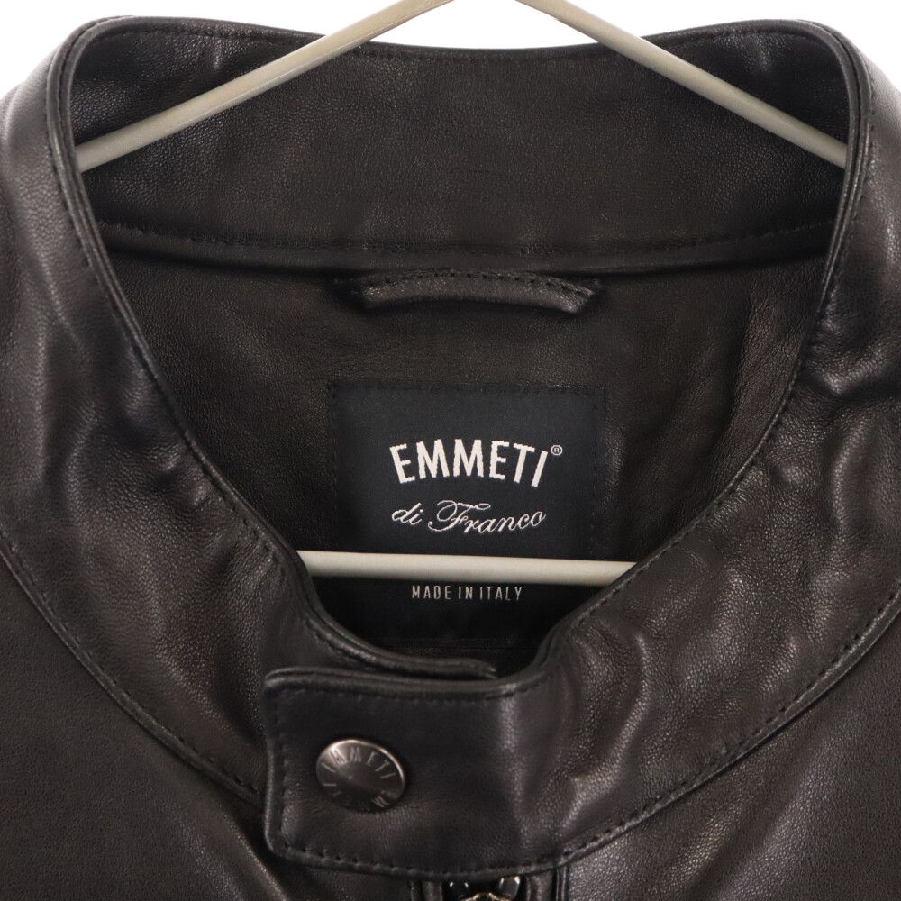 EMMETI (エンメティ) JURI ラムスキンレザー シングル ライダース