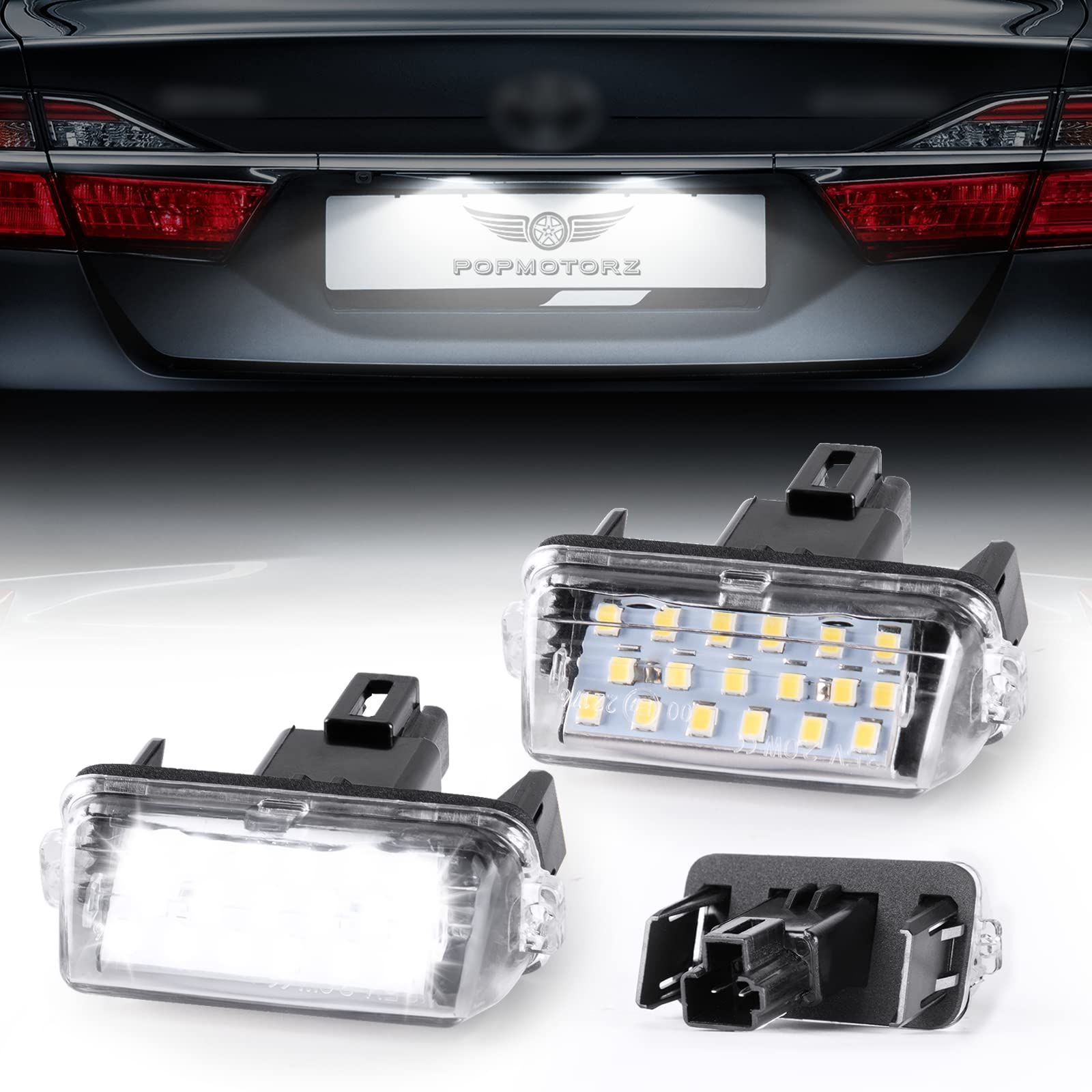 新品 POPMOTORZ LED ライセンスランプ ナンバー灯80系 ノア