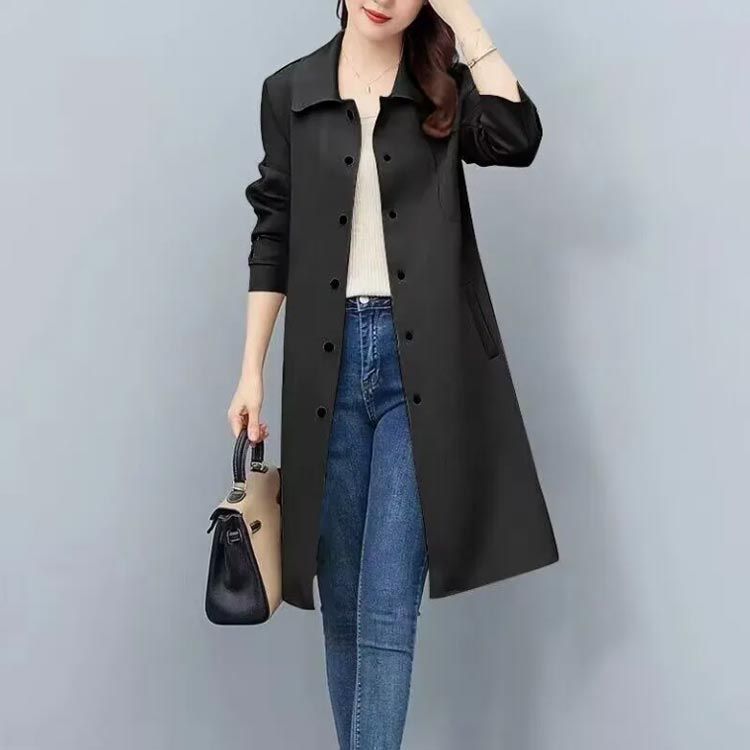 コート レディース スプリングコート 秋服 トレンチ ミドル丈 アウター キレイめ 春服 おしゃれ ジャケット ステン 長袖 オフィス ステン コート 大きいサイズ ビジネス 大人 女 cjfj144981