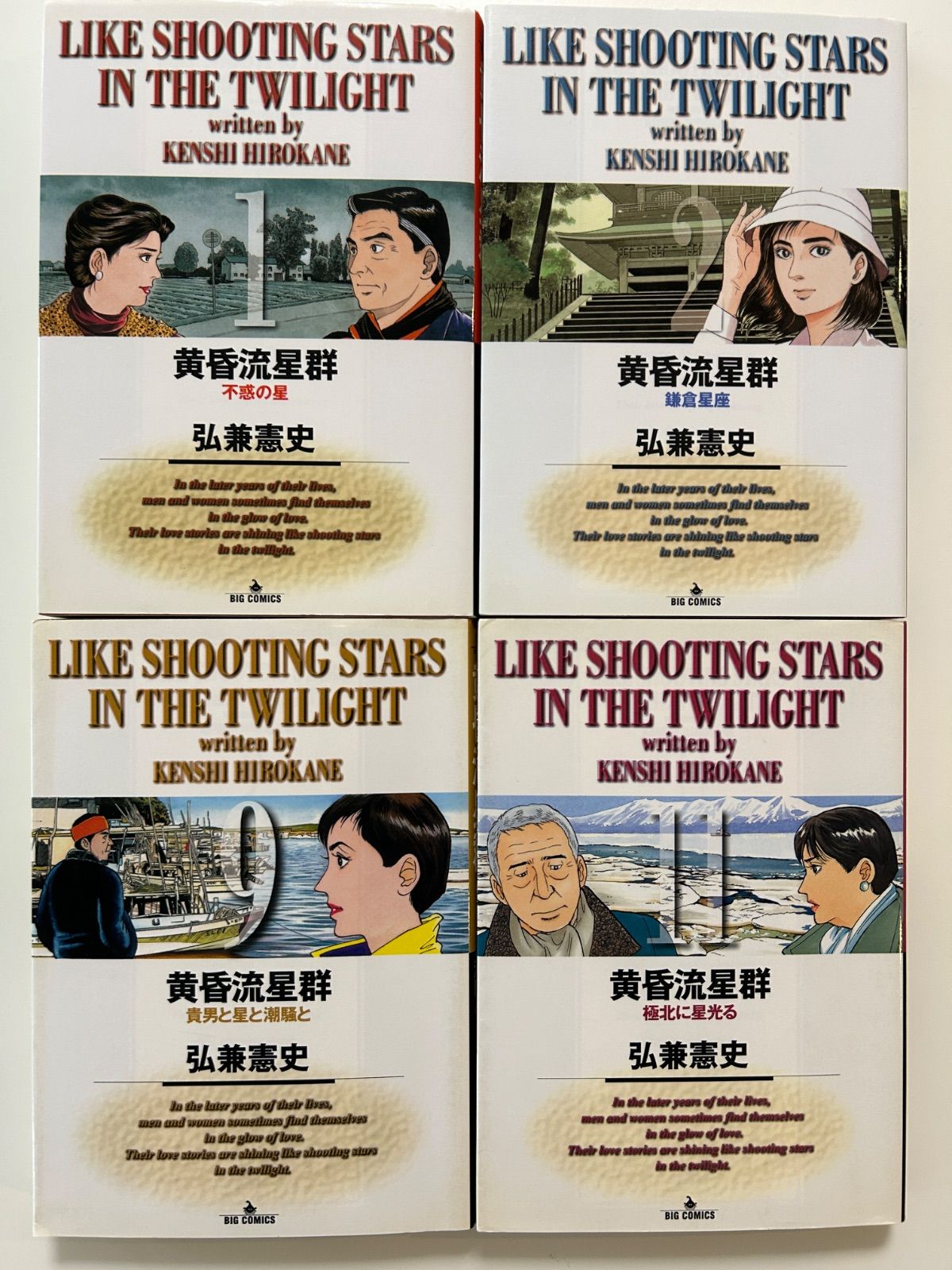 黄昏流星群 （ビッグコミックス） 弘兼憲史／著 1巻2巻9巻11巻の全4冊