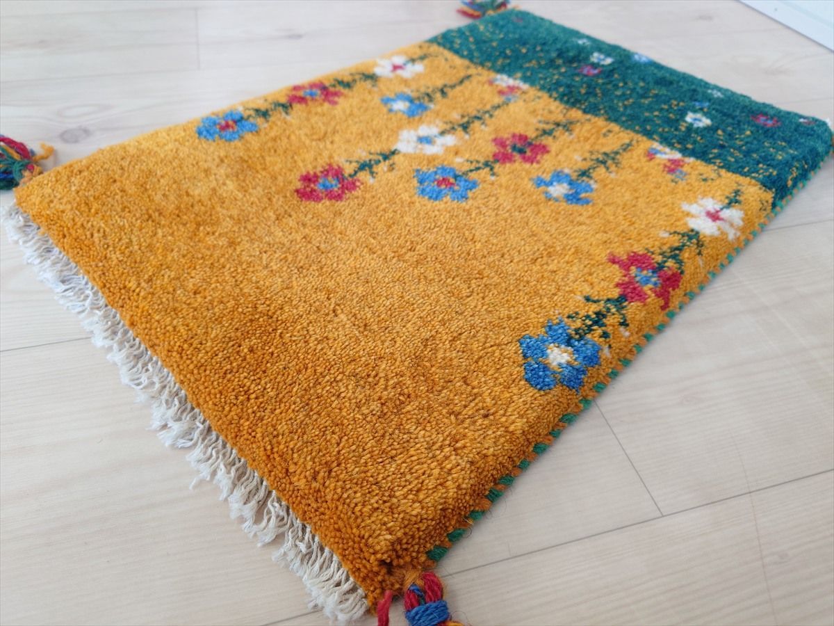ギャッベ 66x95cm ペルシャ絨毯 手織り ギャベ 玄関マットラグ 絨毯 1905_011_i01.jpg