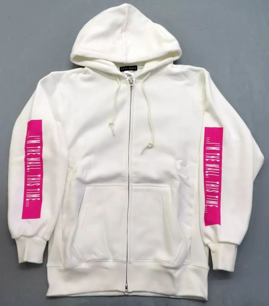 【中古】アウターウェア 桜沢墨 arti-mate 着用ハイクオリティジップパーカー ホワイト フリーサイズ 「彼女、お借りします」