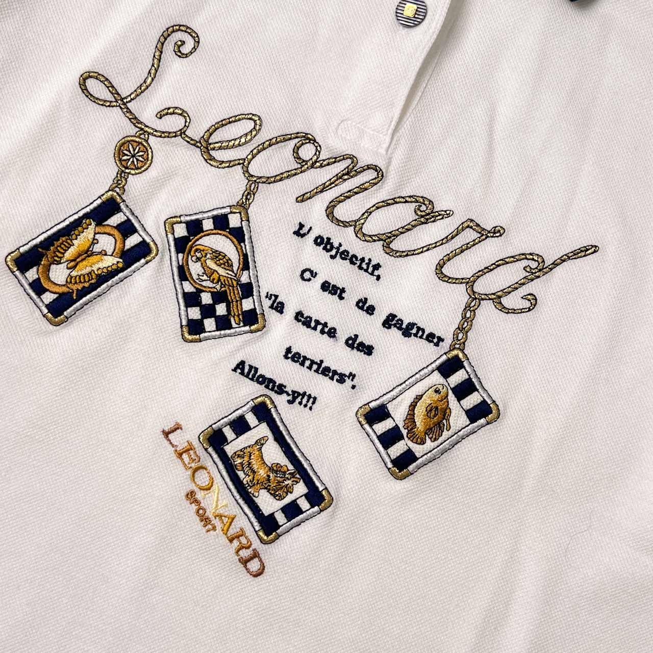 LEONARD レオナール　ポロシャツ　Ｔシャツ　半袖 美品✨✨ LEONARD SPORT レオナールスポーツ 半袖ポロシャツ