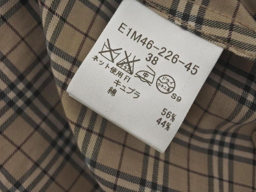 バーバリーブルーレーベルノバチェックチュニック　38 BURBERRY BLUE LABEL バーバリーブルーレーベル メガチェック