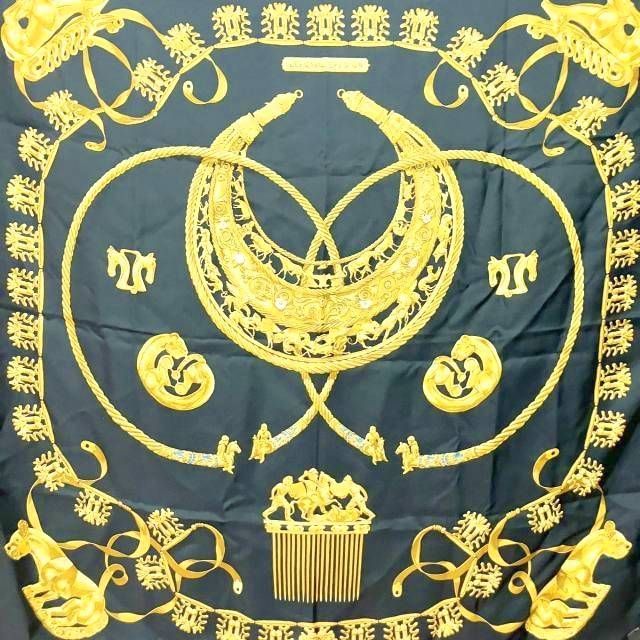 エルメス シルクスカーフ 騎士デザイン 美品 Hermès シルクスカーフ 騎士デザイン エルメス スカーフ