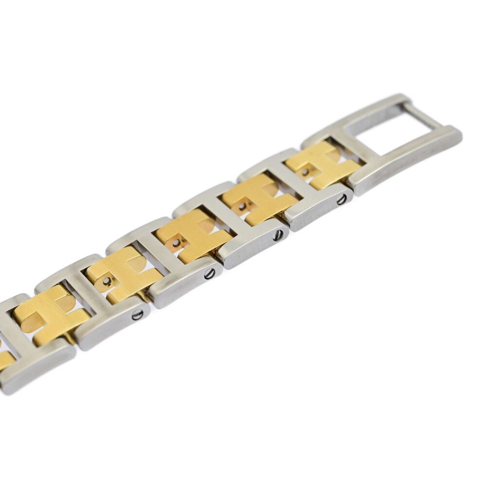 HERMES/エルメス クリッパー・クォーツ時計/K18/750×SSコンビ-43.2g