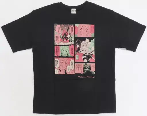 Tシャツ　甘露寺蜜璃 ビッグシルエットTシャツ“HEROES”(2023) ブラック フリーサイズ 「鬼滅の刃」 鬼滅の刃』ポケット付きビッグシルエットTシャツ “HEROES