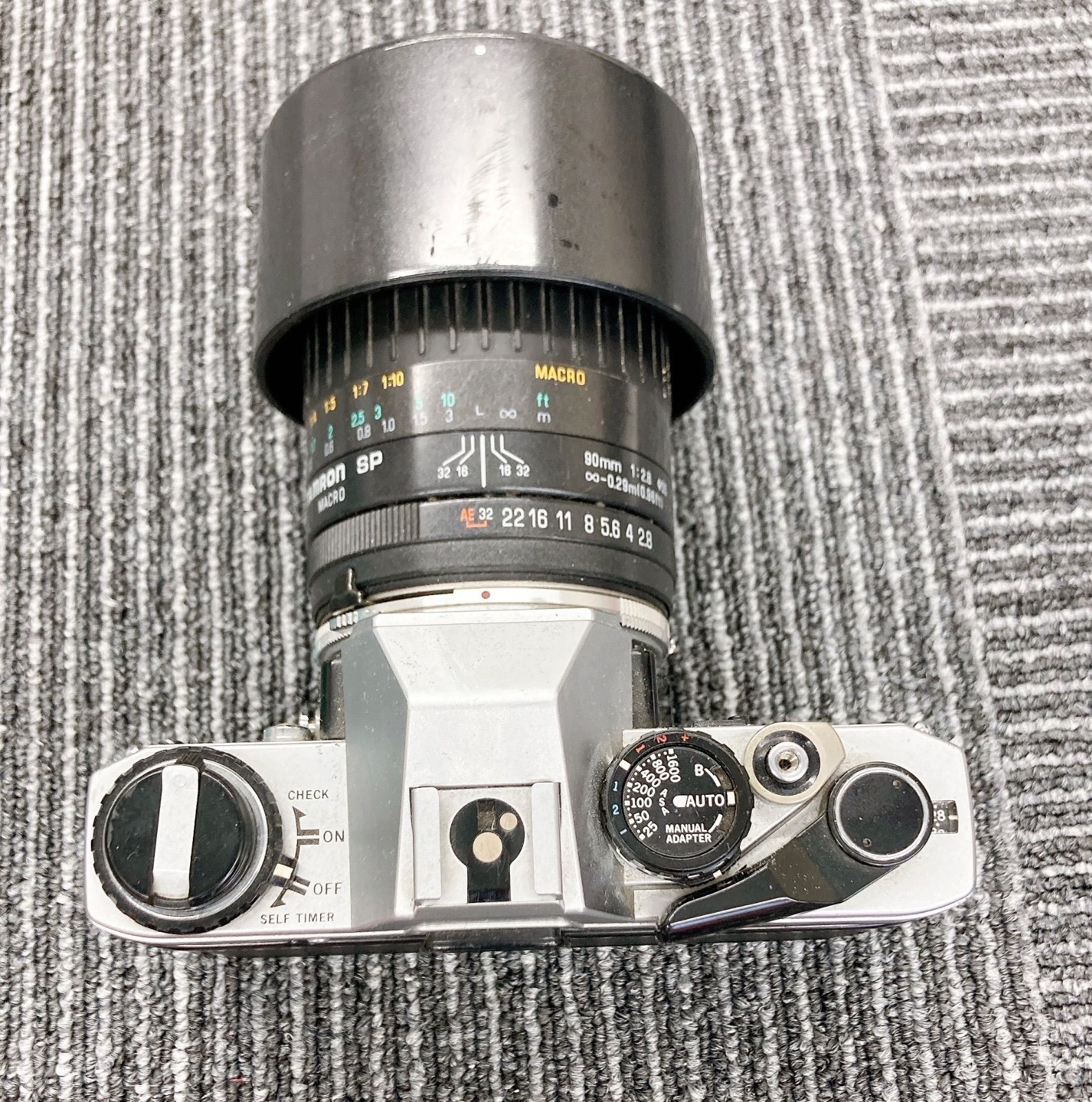 ＆ オリンパスOM10 フィルムカメラ 通電未確認 タムロンSP 90mm F/2.8 MACRO 本体 レンズ セット【カメラ】【3】