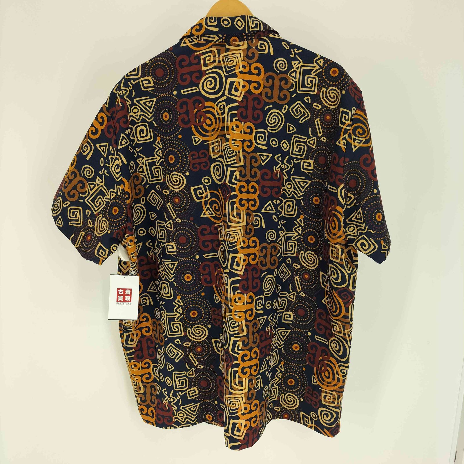 モニタリー MONITALY USA製 総柄 開襟 オープンカラー バティック