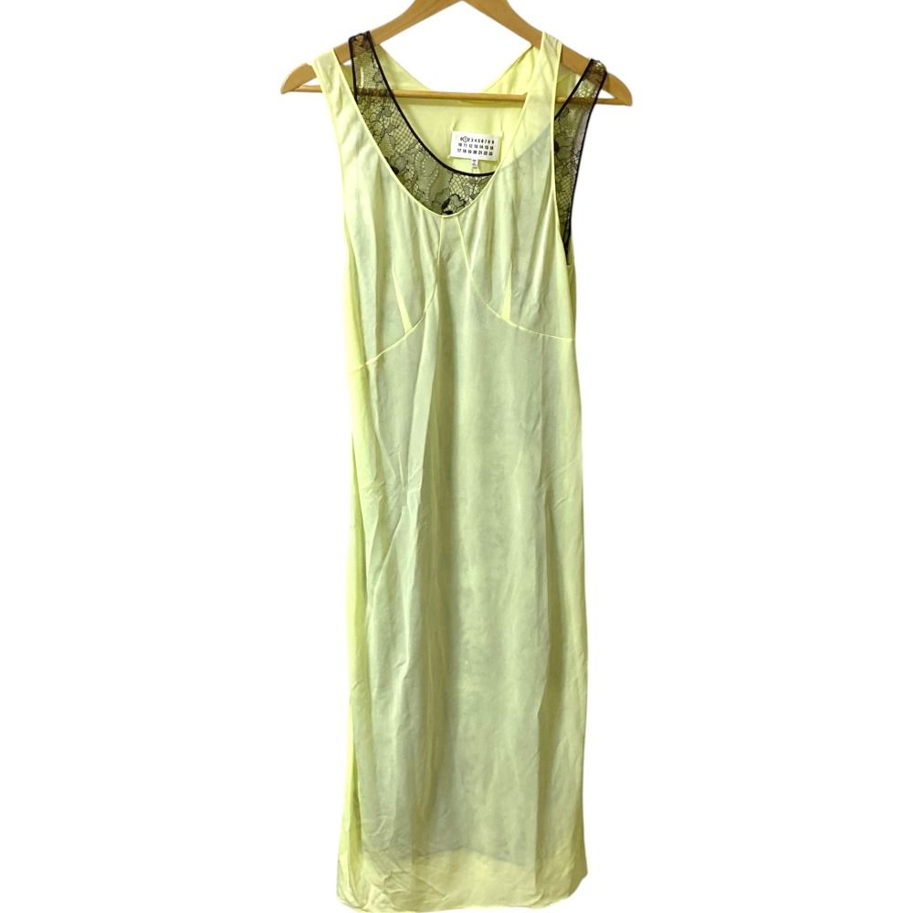 ♥ Maison Margiela 1 メゾンマルジェラ 1 レース ノースリーブ ドレス ワンピース S51CU0163 サイズ38 イエロー レディース 古着