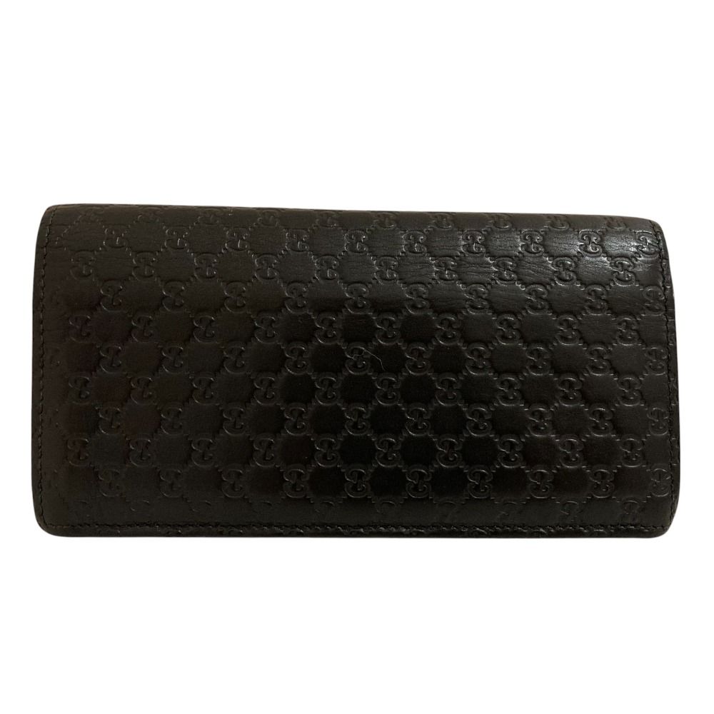 良品 GUCCI グッチ GG柄 マイクログッチシマ レザー ロング