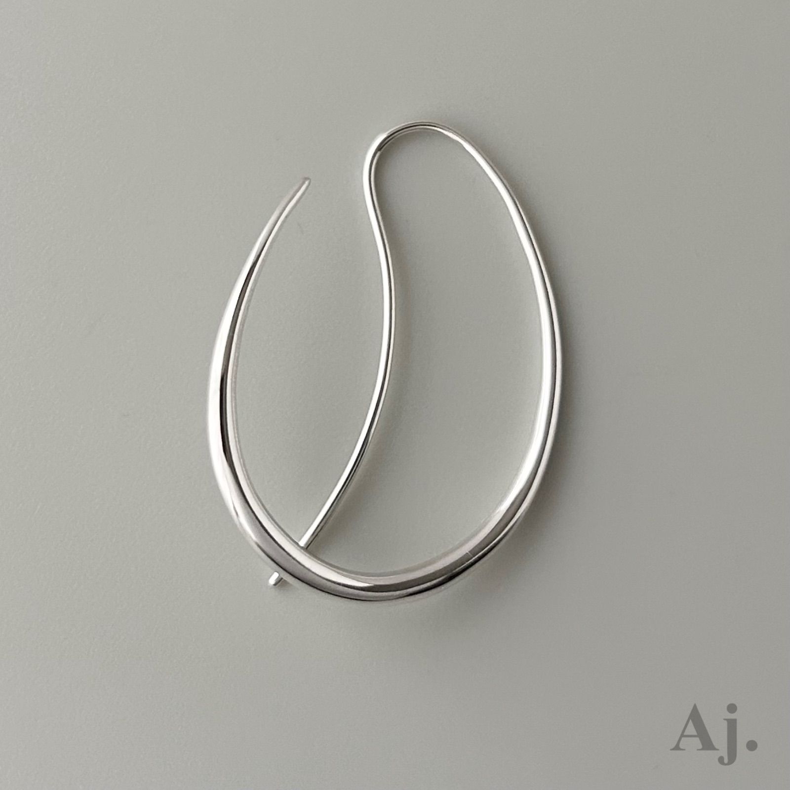 ジョージジェンセン オフスプリング シルバーフープピアス