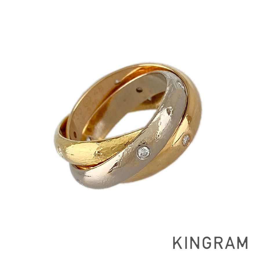 Cartier K18 トリニティリング 楽天市場】【極美品】カルティエ K18 トリニティ ダイヤリング