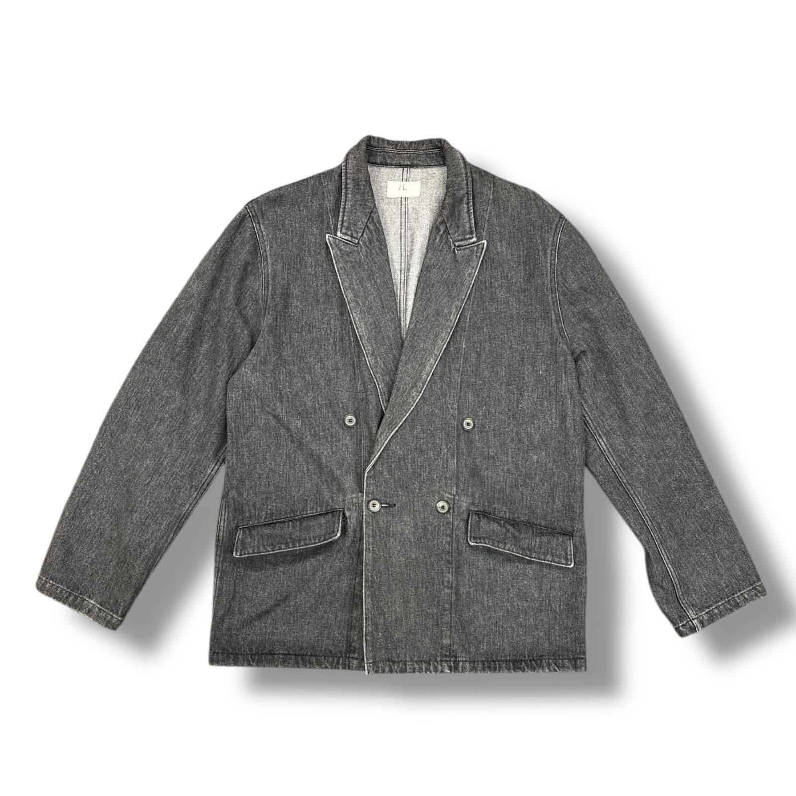 参考上代55000円 HERILL 22SS HL Gray Denim W Jacket グレーデニム 