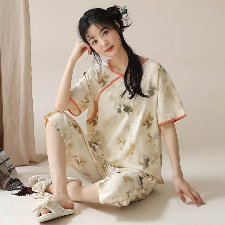 ルームウェア チャイナ チャイ風 パジャマ レディース チャイナ風
